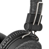 NEDIS FSHP250at Bluetooth® hörlurar med vävt tyg täckt on-ear | 18 timmars speltid Anthracite Black