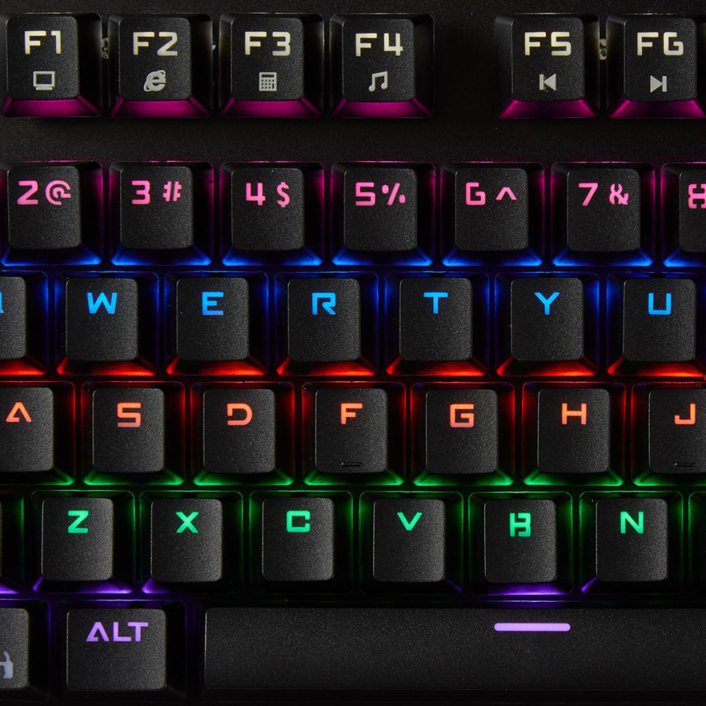 Nedis GKBD400BKUS Mechanical Gaming keyboard RGB lighting US International Metal Design