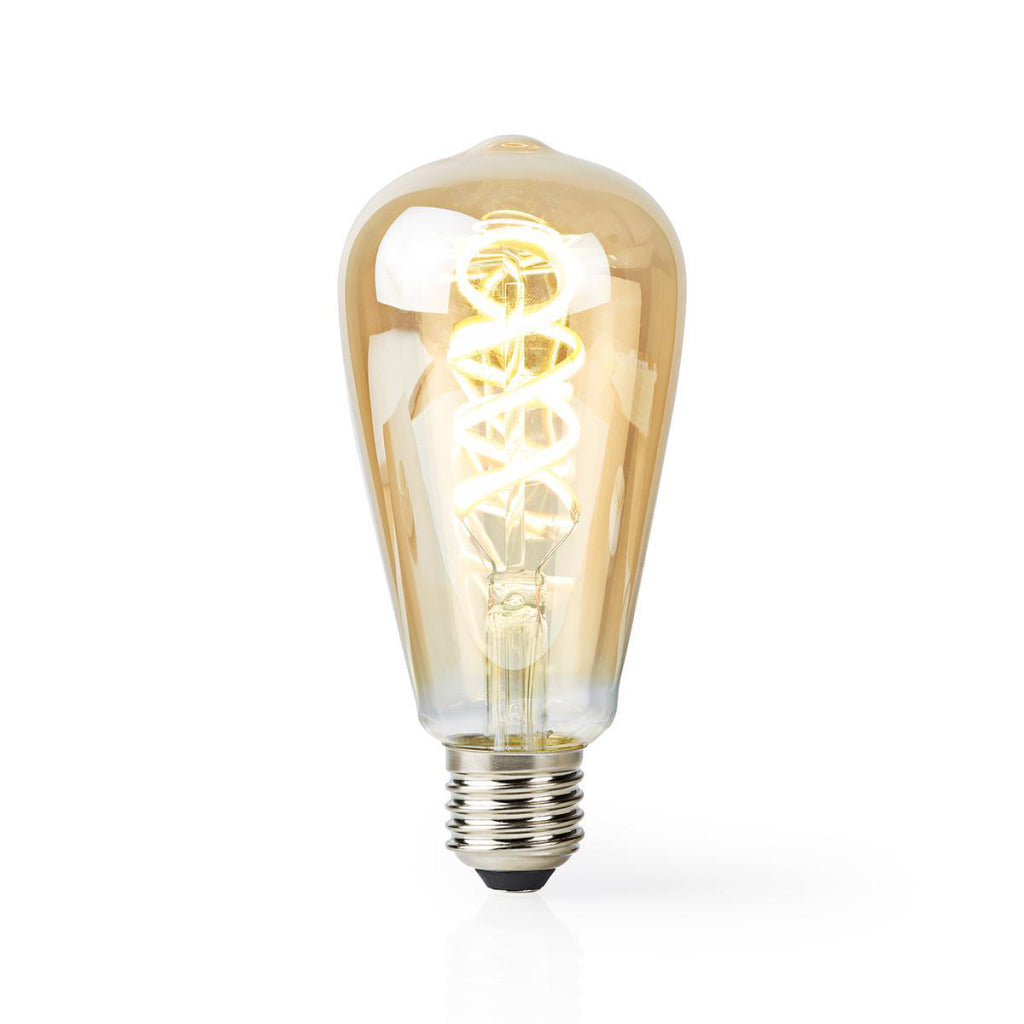 NEDIS WIFILT10GDST64 WI-FI VARMT TILL COOL VIT LED Filament Lamp vände E27 ST64 5,5 W 350 lm