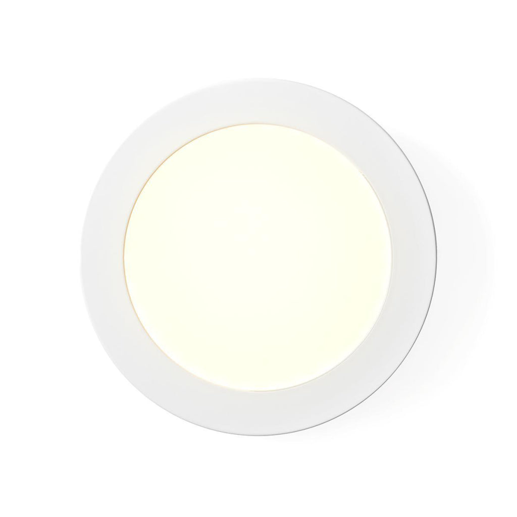 Nedis WiFilaw10wt Wi-Fi Plafond Lampe Round Diamètre 17 cm Chauffle à frais blanc 800 lm 12 W Slim Design Aluminium