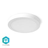 Nedis WIFILAW20WT Wi-fi Plafondlamp Rond oslash; 30 Cm Warm Tot Koel Wit 1200 Lm 18 W Slank Design Aluminium