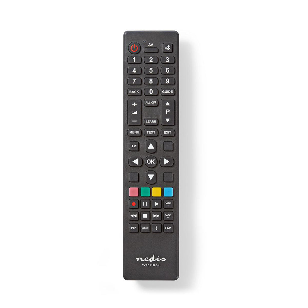 Nedis TV1110BK Universal Remote Control programméierbar funktionnéiert 1 Apparat