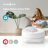 Nedis ZBSM10WT Smart Pir -Bewegungssensor Zigbee -Akku enthalten