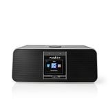 Nedis RDIN5005BK Internet Radio 42 W DAB+ FM Bluetooth® Fjernkontroll Svart sølv