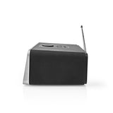 Nedis Rdin5005BK Internet Radio 42 W DAB+ FM Bluetooth® Fernbedienung Schwarz Silber