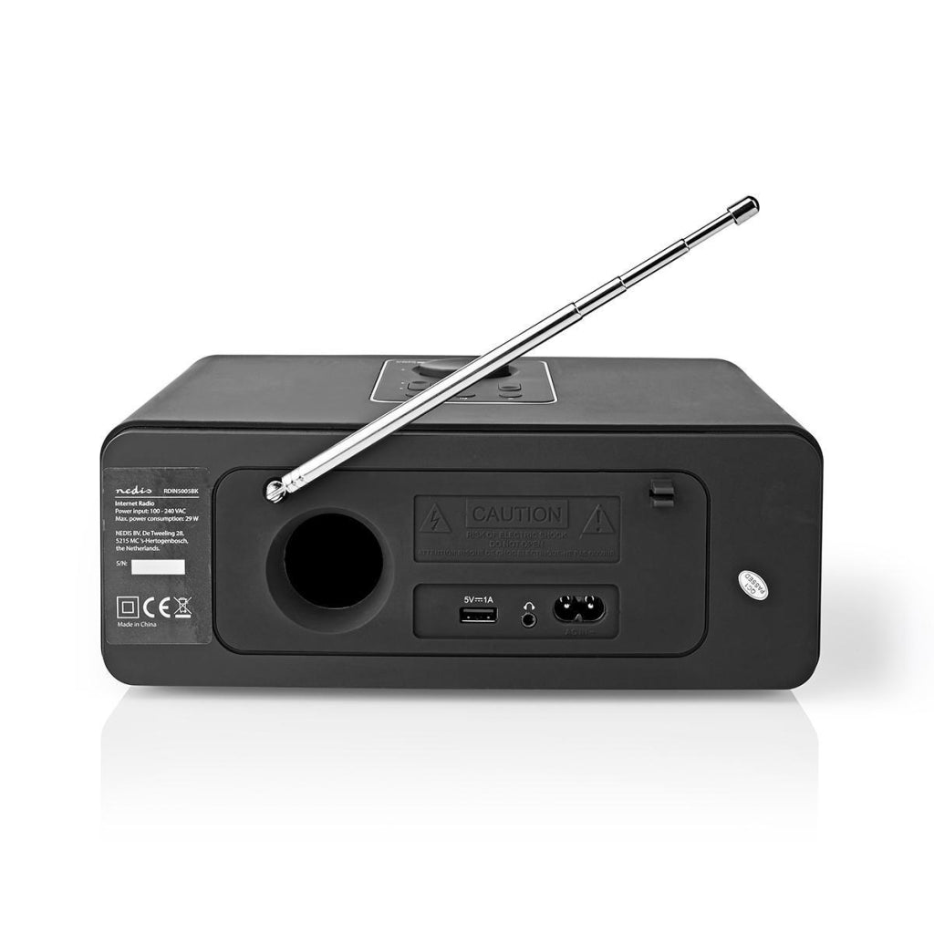 Nedis Rduin5005bk Internet Radio 47 w dab + fm Bluetooth® Remote Kontroll Black Sëlwer