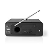 Nedis RDIN5005BK Internet radio 42 W DAB+ FM Bluetooth® daljinski upravljalnik Črno srebro