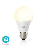 Nedis Wifilw12WTE27 SmartLife LED-pære Wi-Fi E27 800 LM 9 W Warm White 2700 K Energiklasse: A+ Android Trade; iOS -diameter: 60 mm A60