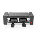 Nedis fcra210fbk2 raclette grill dla 2 osób