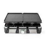 Nedis fcra300fbk8 razzlette pietra grill per 8 persone