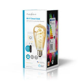 Nedis WIFILRT10ST64 Smartlife Led Filamentlamp Wi-fi E27 360 Lm 4.9 W Warm To Cool White 1800 6500 K Glas Android trade; Ios St64