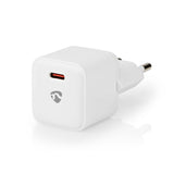 Nedis WCMPD20W100WT Charger 1,67 2.22 3,0 A Izhodi: 1 USB-C trgovina; 20 W samodejna izbira napetosti