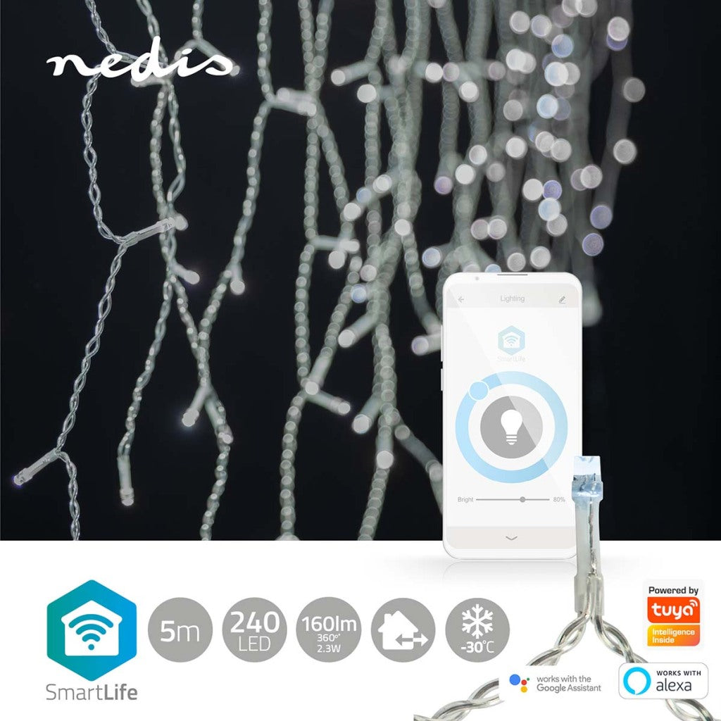 Nedis wifilxc03w250 SmartLife Decorative LED ICY ICE GEL Wi-Fi Cool White 240 LED #039; iOS