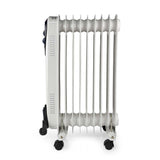 NEDIS HTOI30WT9 Radiateur d'huile mobile 800 1200 2000 W 9 Thermostat réglable des ailerons 3 Postes de chaleur Omval Prevention White