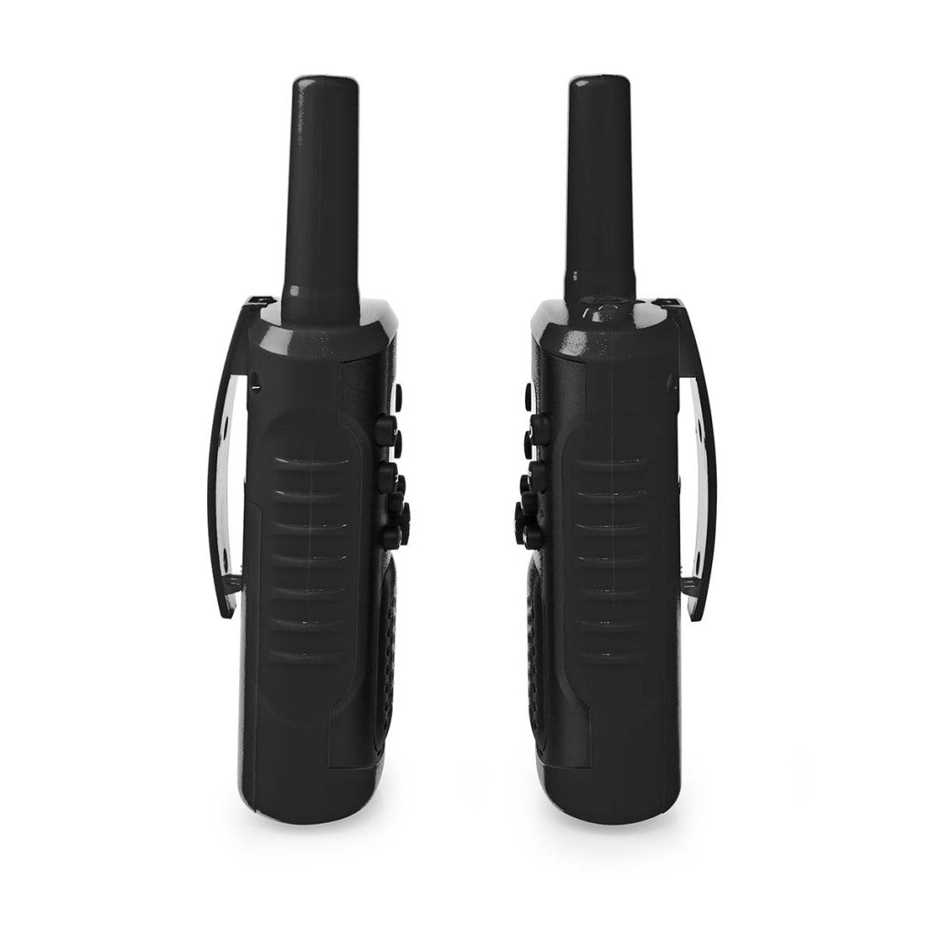 Nedis WLTK0610BK Walkie Talkie Set 2 Handsets Up to 6 km Frequency channels: 8 PTT Vox to 3 hours of headphone output 2 Headsets Black