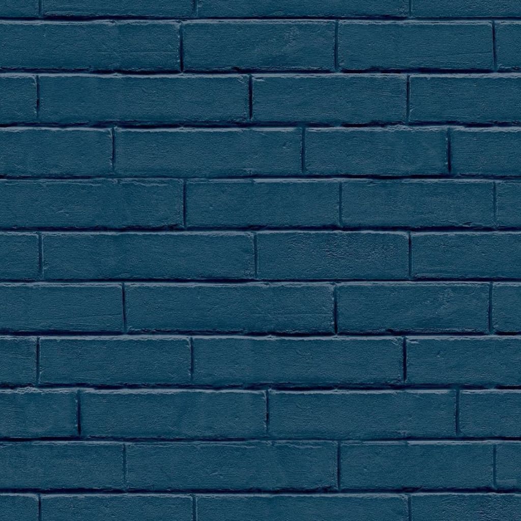 Noordwand Noordwand Wallpaper Good Vibes Brick Wall Blue