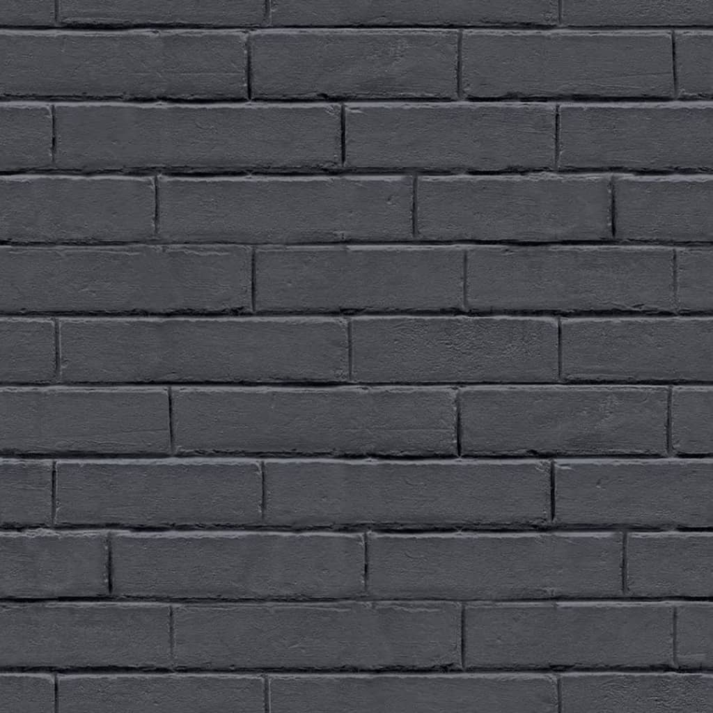 North Wall Noordwand tapet Gode vibber Chalkboard Brick Wall sort og grå