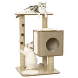 Jack and Vanilla Jack and Vanilla cat furniture Molly 56x56x86 cm brown