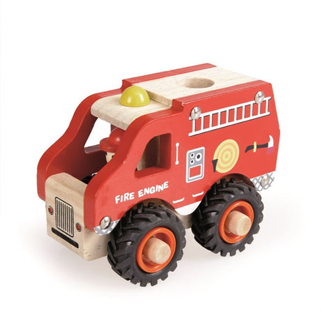 Egmont wooden fire engine. fsc.13x8x10