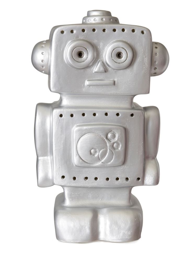 Egmont lamp robot silver. 33x18x10