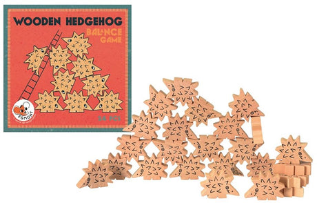 Wooden hedgehog game. 17x17x4.5 cm. 5+