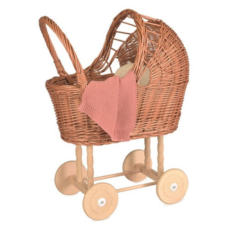 Egmont doll's pram with knitted blanket