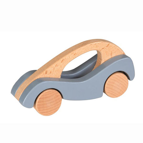 Wooden racing car. 1+ 18 x 9 x 4.5 cm