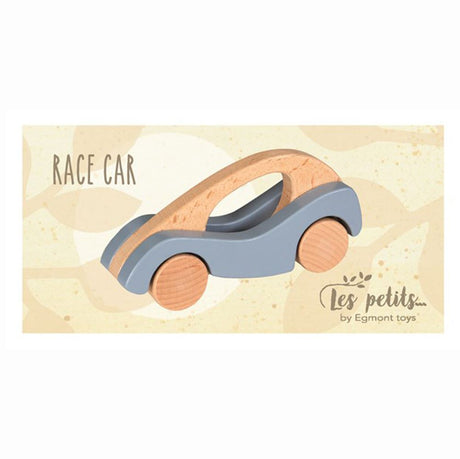 Wooden racing car. 1+ 18 x 9 x 4.5 cm