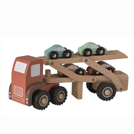 Egmont wooden car transport with 4 cars