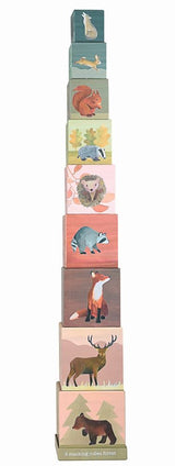 Egmont stacking cubes forest animals. fsc cart