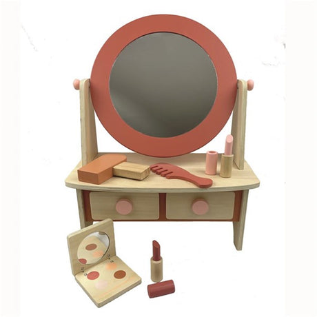 Dřevěný make-up stolek. 14,5 x 20 cm. 1+