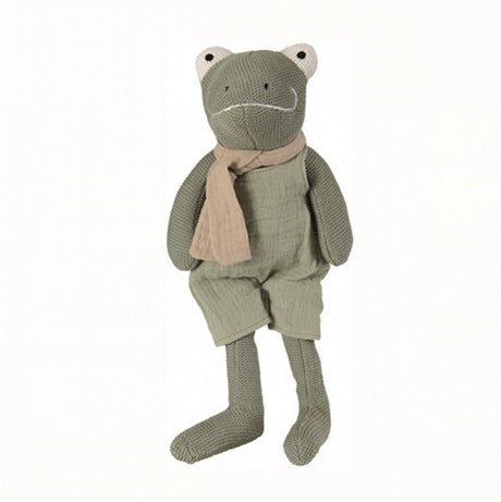 Egmont knitted cuddly toy frog jeremy.