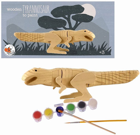 Egmont dřevěný tyranosaur k malování.
