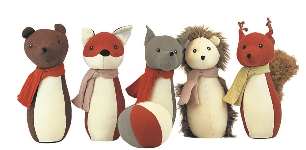 Egmont bowling game forest animals 19x13x7 cm