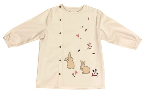 Craft apron cotton white rabbit. 3-7