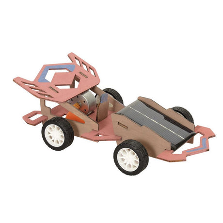 Egmont wooden racing car with solar panel.