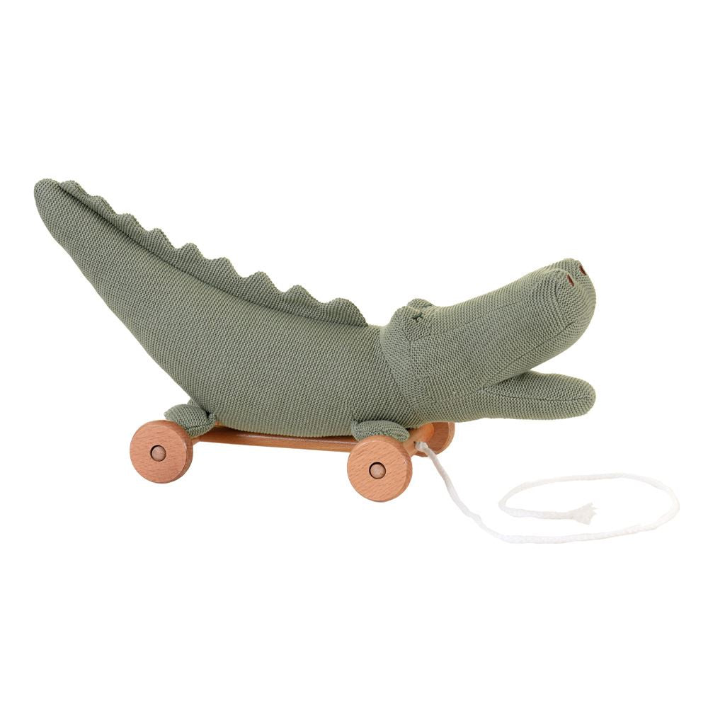 Egmont crocodile pull figure. 45x10x5 cm.