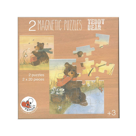 Puzzle na magnes firmy Egmont, pluszowy miś. 17,5x1