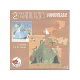 Magnet puzzle mountains. 17.5x17.5x1 cm.