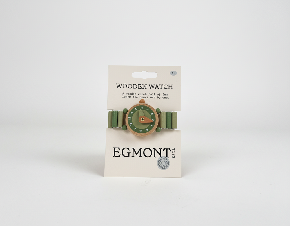 Egmont träklocka raph. 3,5 cm. 3+