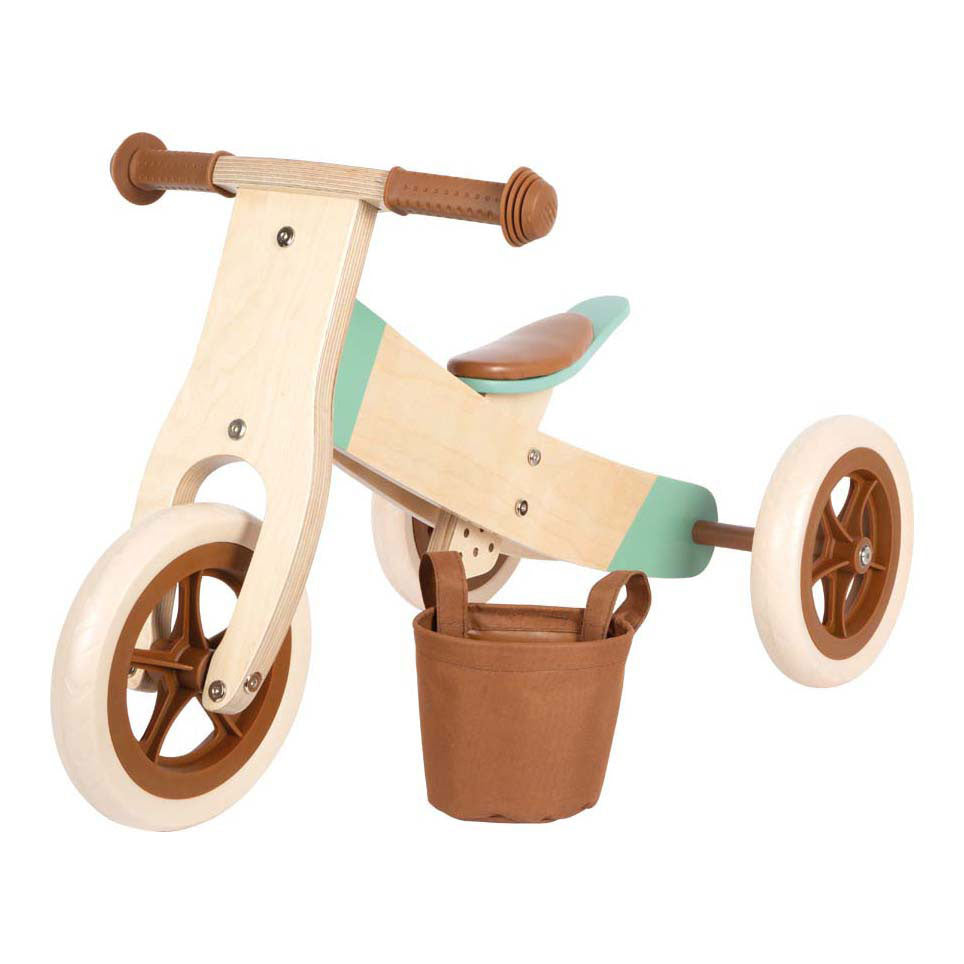 Klenge Fouss - hëlzent Tricycle Trike Caramel brong