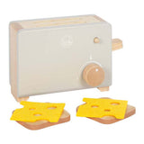 Small foot - wooden toaster set gray tasty