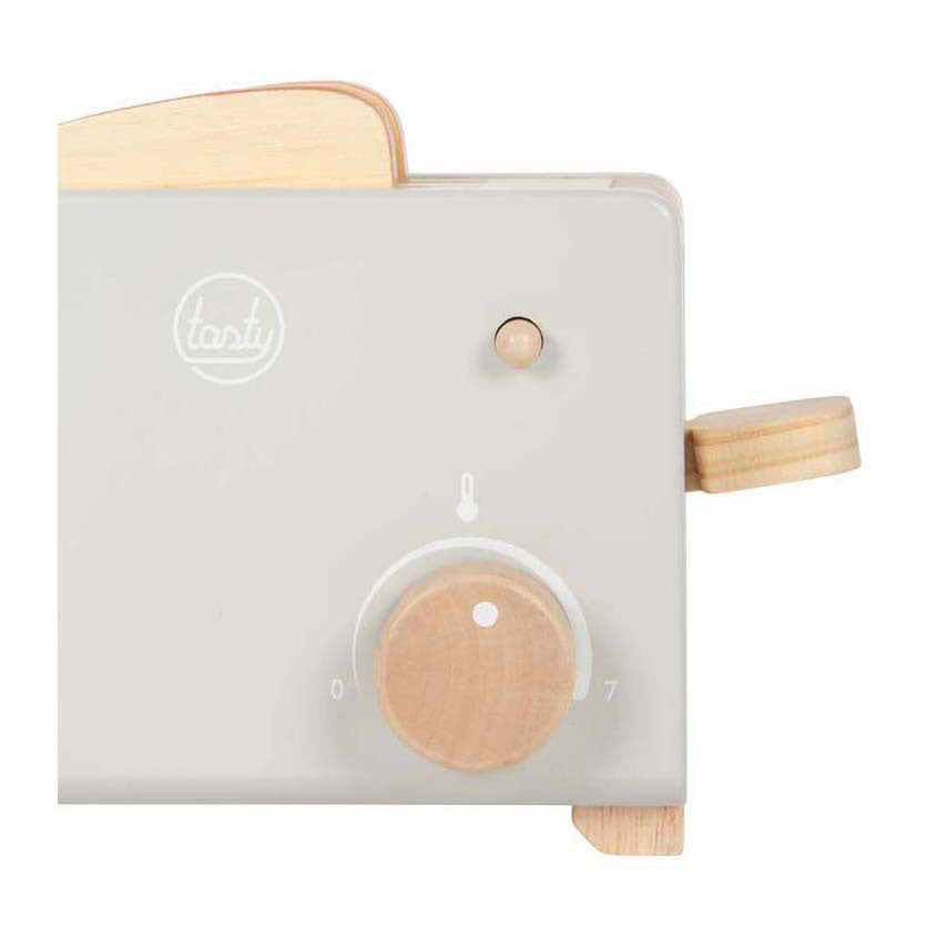 Small foot - wooden toaster set gray tasty
