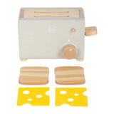 Small foot - wooden toaster set gray tasty
