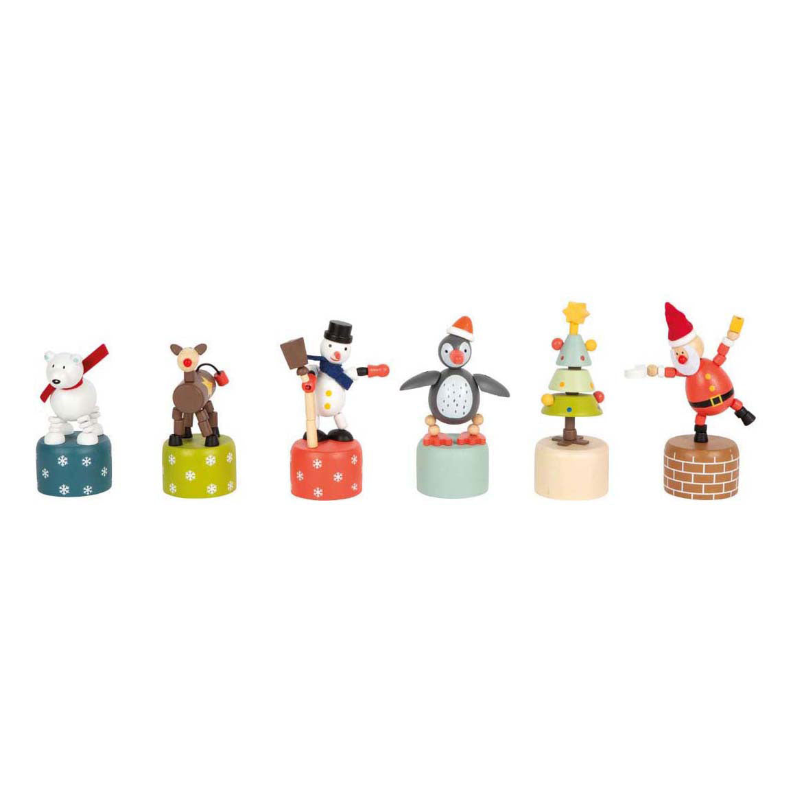 Small foot - display Christmas and winter dance figures, 12 pcs.