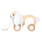 Small foot - wooden pull rabbit with crackling ears
