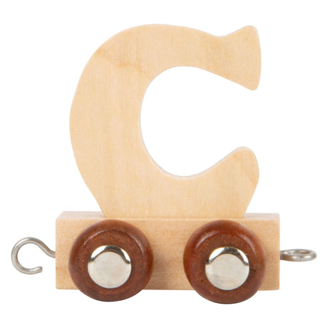 Small Foot - Buchstabenzug aus Holz - c - 12 Stück