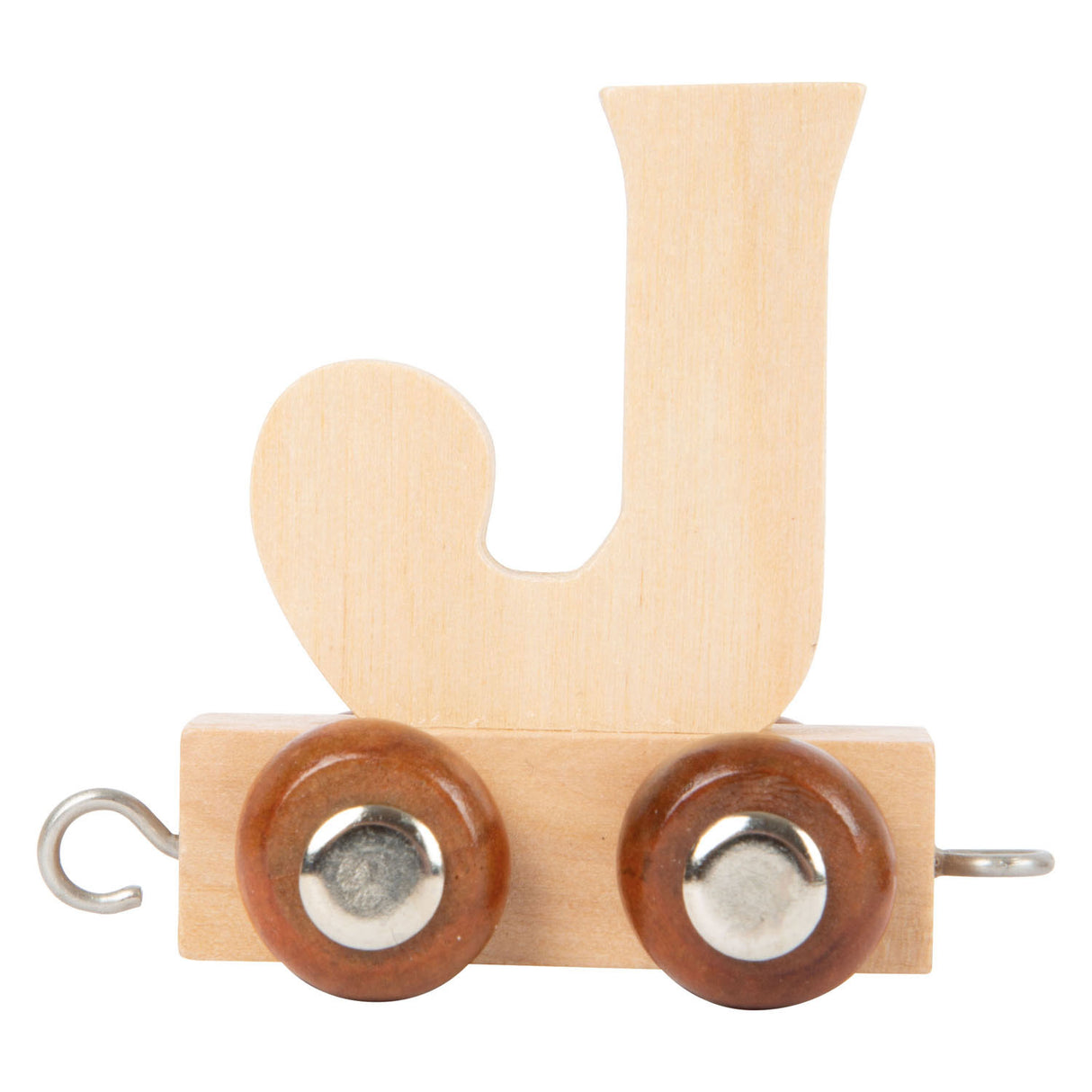Small foot - wooden letter train - j - 12 pieces