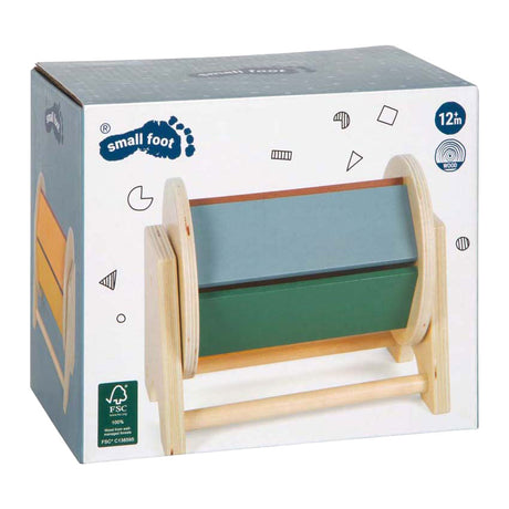 Small foot - wooden Montessori rotating drum fsc