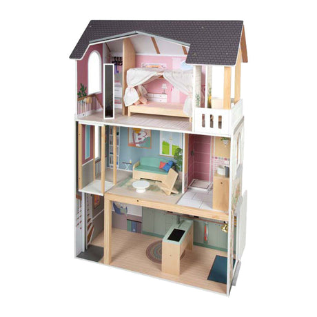 Liten fot - dockhus i trä drömvilla xl